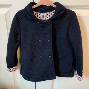 Petite Bateau Navy Lightweight Coat